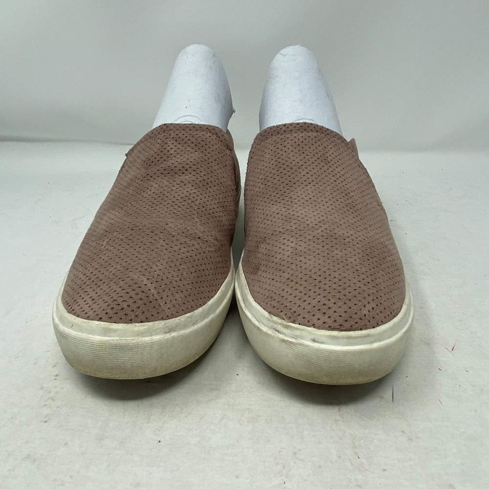 Dr. Scholls Be Free Womens Slip On Sneakers Pink Perforated Faux Suede 7M - Picture 2 of 15
